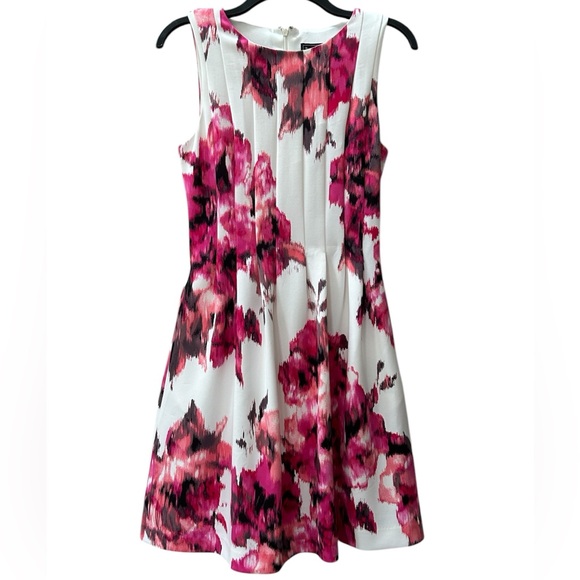 Jessica Howard Floral Watercolor Lined Sleeveless Dress Size 6 - Picture 2 of 13